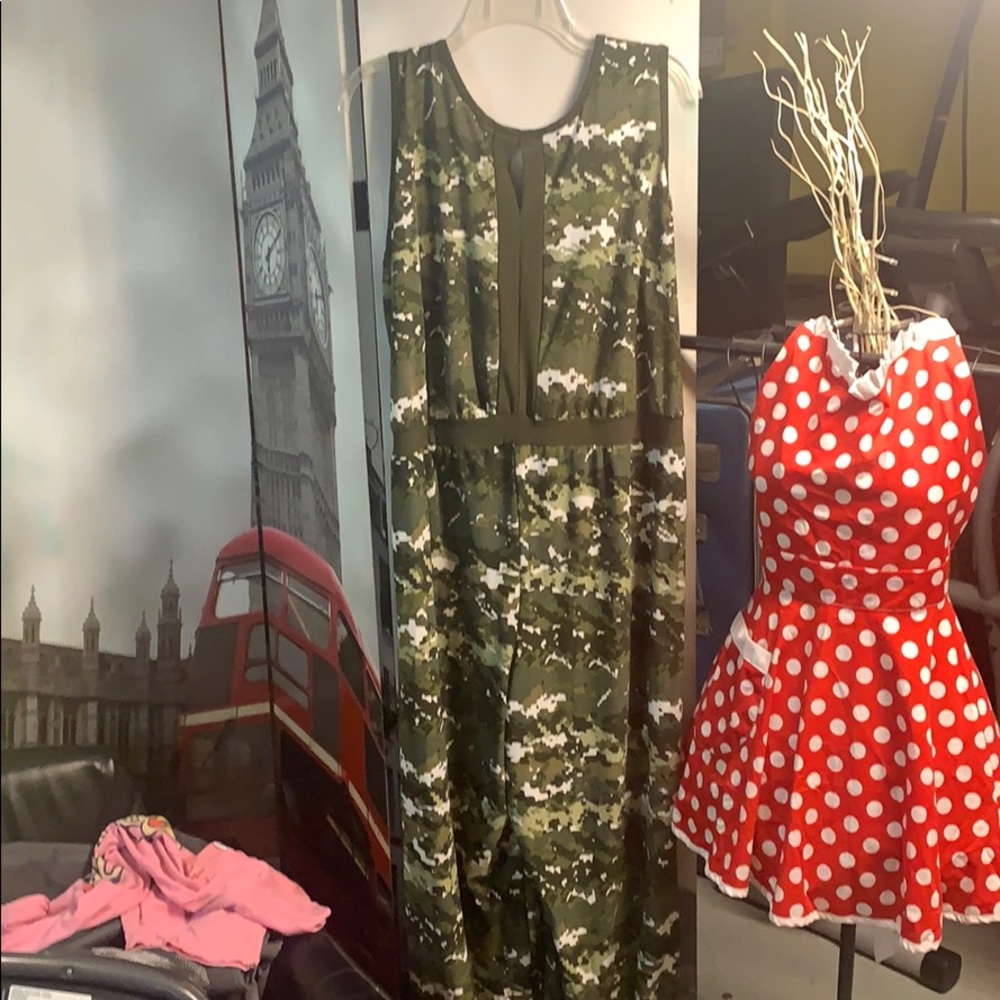 Army colored romper